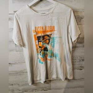 Jason Aldean Womens Tshirt Large Country Western Graphic Tee